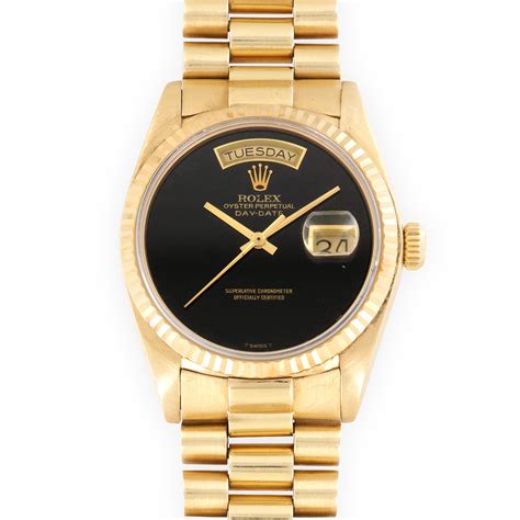 gold onyx day date rolex|day date gold rolex price.